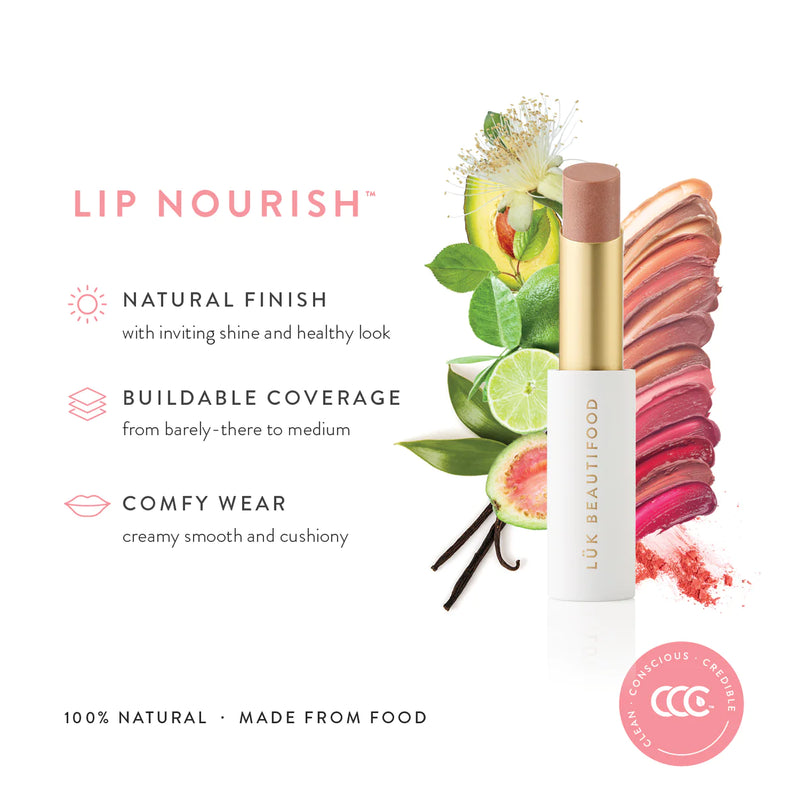Luk Beautifood 天然亮澤修護唇膏14色 Natural Lip Nourish™ 14 shades