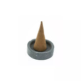 法國檀香廣霍香塔香 (附塔香座) Sandalwood Patchouli (for Vata) Incense Cone