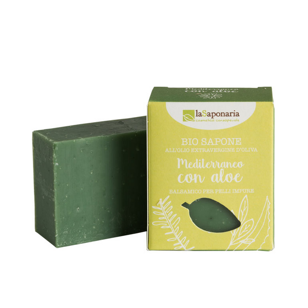 La Saponaria 有機蘆薈薄荷手工皂 Organic Mediterranean Aloe Vera & Peppermint Soap